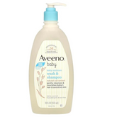 Aveeno Baby Gentle Wash & Shampoo with Natural Oat Extract, Tear-Free &, Lightly Scented, 18 fl. Oz