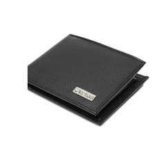 Inahom Inahom Bi-Fold Organised Wallet Flat Nappa Genuine and Smooth Leather Upper IM2021XDA0007-001-Black