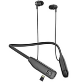 Haino Teko Germany HN110 Bluetooth Neck Band Earphone 110 Hours Music With High Bass Sound Quality Super Clear Mic and Support TF Card Black