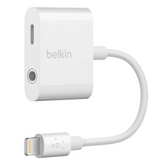 Belkin Audio & Charge Rockstar 3.5 mm iPhone Adapter (iPhone Aux Adapter, iPhone Charging Adapter for iPhone)