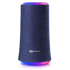 Anker Soundcore Flare 2 Bluetooth Speaker with IPX7 Waterproof Protection and 360° Sound for Backyard and Beach Party, 20W Wireless Speaker with PartyCast, EQ Adjustment, and 12-Hour Playtime - Blue