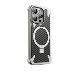 Metal Bumper TPU PC Case for iPhone 15 Pro Max Heavy Duty Protection Shockproof 360 Full Body Hybrid Military Rugged case Magsafe Case Cover for iPhone 15 Pro Max