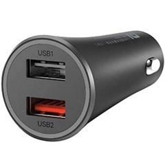 Xiaomi Mi 37W Dual Port USB Fast Car Charger Single Port With Flash Fast Charge 27W Minimum - Black