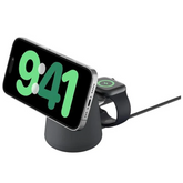 Belkin BoostCharge Pro 2-in-1 Wireless Charging Dock with MagSafe 15W Fast Charge iPhone Charger Compatible with iPhone 15, 14, 13, and 12 Series, AirPods, and Other MagSafe Enabled Devices
