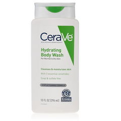 CeraVe Body Wash for Dry Skin | Moisturizing Body Wash with Hyaluronic Acid and Ceramides | Paraben, Sulfate & Fragrance Free | 10 Ounce