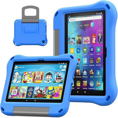 ODQQDO Fire HD 8 Tablet Case for Kids(2023 Release,13th Generation) Amazon Kindle Fire HD 8 Case for Kids 8 Inch Multi-angle Adjustment Shockproof Cover,Incompatible with iPad Samsung