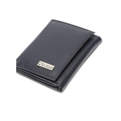 Inahom Inahom Tri-Fold Organised Wallet Flat Nappa Genuine and Smooth Leather Upper IM2021XDA0006-400-Navy Blue