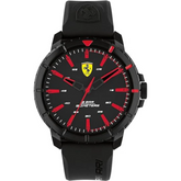 SCUDERIA FERRARI FORZA EVO MEN's BLACK DIAL, BLACK SILICONE WATCH - 0830903