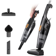 Deerma Dx115C Handheld Vacuum Cleaner 600W 12000Pa Powerful Suction Lightweight Low Noise For Home Hard Floor Carpet Car Pet, Black"Min 1 year manufacturer warranty"