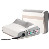 Bomidi MP1 Massage Pillow Multifunctional Back Massager With Hot Compress 30-40℃ Adjustable Speed Electric 8 Massage Heads EVA Material PU Leather Automatic Timer Home and Car Use 24W - White