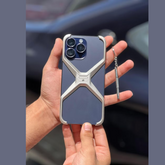 X METAL MAGSSAFE STAND CASE for iPhone 15 Pro Max iPhone 15 Pro Max Metal Armor Removable X Type Rimless Case For iPhone 15 Pro Max