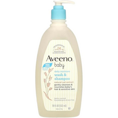 Aveeno Baby Daily Moisture Moisturizing Lotion for Delicate Skin with Natural Colloidal Oatmeal & Dimethicone, Hypoallergenic, Fragrance-, Phthalate- & Paraben-Free, 18 fl. oz (Package may vary)