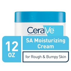 eraVe Moisturizing Cream with Salicylic Acid | Exfoliating Body Cream with Lactic Acid, Hyaluronic Acid, Niacinamide, and Ceramides | Fragrance Free & Allergy Tested | 12 Ounce