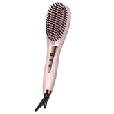 Bomidi HB1 Electric Hair Straightener Brush Multifunctional Hair Comb Quick Heat Hair Curler LED 6 Level Adjustable Temperature 40W - Pink
