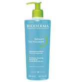 Bioderma Sébium Purifying Cleansing Gel - Makeup Removing Face Wash for Combination to Oily Skin