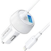 Anker A2214H21 PowerDrive 2 Elite with Lightning Connector UN - White (Pack of1)
