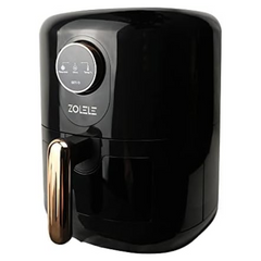 Zolele ZA004 Electric Air Fryer 4.5L Capacity Non-Stick Coating Frying Basket Knob Control Temperature 80-200 Degree Celsius 4D Hot Air Circulation Pull Pan Automatic Power Off s1400W Power - Black