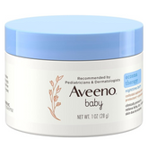 Aveeno Baby Eczema Therapy Nighttime Moisturizing Balm, Colloidal Oatmeal & Ceramide, Soothes & Relieves Dry, Itchy Skin from Eczema, Hypoallergenic, Fragrance-Free, Travel Size, 1 oz