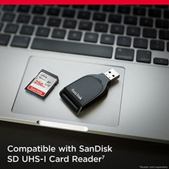 SanDisk 256GB Ultra UHS I SD Card 150MB/s for DSLR and Mirrorless Cameras, 10Y Warranty - SDSDUNC-256G-GN6IN