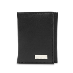 Inahom Inahom Tri-Fold Organised Wallet Flat Nappa Genuine and Smooth Leather Upper IM2021XDA0005-001-Black