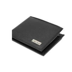 Inahom Inahom Bi-Fold Organised Wallet Flat Nappa Genuine and Smooth Leather Upper IM2021XDA0007-001-Black