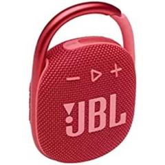 JBL Clip 4 Portable Bluetooth Speaker, JBL Pro Sound, Punchy Bass, Ultra-Portable Design, Integrated Carabiner, Clip Everywhere, IP67 Waterproof + Dustproof, 18H Battery - Red, JBLCLIP4RED