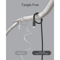 Anker PowerLine III Flow, USB C to USB C Cable 100W 3ft/ft, USB 2.0 Type C Charging Cable Fast Charge for MacBook Pro 2020, iPad Pro 2020, iPad Air, iPad Mini 6, Pixel, Switch| Black