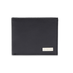 Inahom Inahom Bi-Fold Organised Wallet Flat Nappa Genuine and Smooth Leather Upper IM2021XDA0004-400-Navy Blue