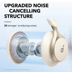 soundcore by Anker, Space One - Adaptive Active Noise Cancelling Headphones, Enhanced Human Voice Reduction, 40H ANC Playtime, LDAC Hi-Res Wireless Audio, Comfortable Fit, Bluetooth 5.3, App Control