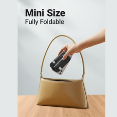 UGREEN Phone Stand, Height Adjustable Phone Holder, Aluminum Foldable iPhone Stand for Desk, Stable Mobile Stand Holder Compatible with Most Phones, iPhone 15 Pro/Pro Max, Samsung Galaxy, iPad Black