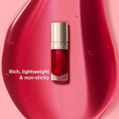 Clarins Lip Comfort Oil | Soothes,Comforts,Hydrates&Protects Lips | Sheer,High Shine Finish | Visibly Plumps | 93% Natural Ingredients | Organic Sweetbriar Rose Oil,Rich in Omega-6&Omega-3,03 - Cherry
