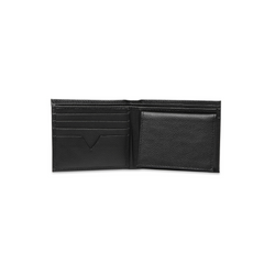 Inahom Inahom Bi-Fold Organised Wallet Flat Nappa Genuine and Smooth Leather Upper IM2021XDA0007-001-Black
