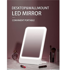 Bomidi R1 Make Up Mirror LED Light Mirror 3 Brightness Level Soft Light 1200mAh Rechargeable Mirror USB Charging - White