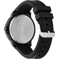 SCUDERIA FERRARI FORZA EVO MEN's BLACK DIAL, BLACK SILICONE WATCH - 0830903