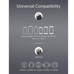 Anker 3.5mm Audio Adapter with Lightning Connector (Black), MFi Certified Lightning to Female 3.5mm Dongle, Supports Volume Control and Mic for Headphones, Earphones, Earbuds, and More.