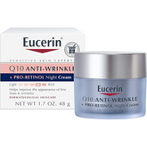 Eucerin Q10 Anti Wrinkle Face Cream Bundle, Day Cream and Night Cream For Face, 1.7 Ounce (Pack of 2)