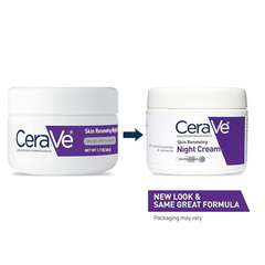 CeraVe Skin Renewing Night Cream | Niacinamide, Peptide Complex, and Hyaluronic Acid Moisturizer for Face | 1.7 Ounce, Packaging may Vary