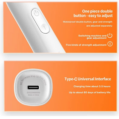 Bomidi TX5 Sonic Electric Toothbrush 38000 Vibration Rechargeable Toothbrush With Soft Bristle IPX8 Water Resistant Toothbrush DuPoint Brush Head - Blue