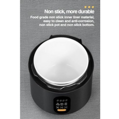 ZOLELE EP301 Multifunctional Electric Pressure Cooker Smart and Convenient 3L Capacity Timer Rice Cooker Digital Display With 10 Preset Cooking Functions, Keep Warm Function & Automatic Shut-Off-Black