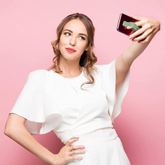 LBOYLOVE 6 Pieces Phone Strap Grip Holder Finger Cell Phone Grip Telescopic Phone Finger Strap Stand Universal Finger Kickstand for Most Smartphones and Tablets (Soft Colors)