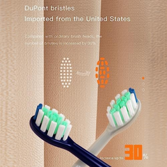 Bomidi TX5-2 Electric Toothbrush Head Soft Toothbrush (2 Pieces Replacement Head Brush) Soft Bristle Long Lasting Brush Head Compatible For TX5 Electric Toothbrush - Blue