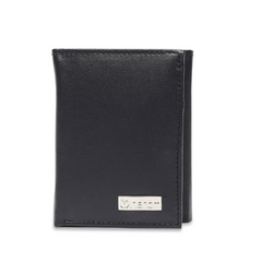 Inahom Inahom Tri-Fold Organised Wallet Flat Nappa Genuine and Smooth Leather Upper IM2021XDA0006-400-Navy Blue