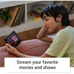 Fire 7 tablet, 7 display, read and watch, under with 10-hour battery life, (2022 release), 16 GB, Black.