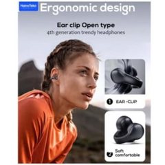 Haino Teko Germany OWS H1 Bluetooth Wireless Earphone with Mic for Iphone and Android Mobiles (blue)