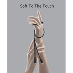 Anker PowerLine III Flow, USB C to USB C Cable 100W 3ft/ft, USB 2.0 Type C Charging Cable Fast Charge for MacBook Pro 2020, iPad Pro 2020, iPad Air, iPad Mini 6, Pixel, Switch| Black