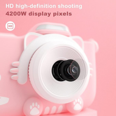 01 Kids Camera, Face Recognition Anti-Drop One-Button Operation High Definition Children's Gift Automatic White Balance for Travel