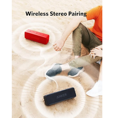 Anker Soundcore 2 Portable Bluetooth Speaker with 12W Stereo Sound, Bluetooth 5, BassUp, IPX7 Waterproof, 24-Hour Playtime, Wireless Stereo Pairing, Speaker for Home, Outdoors, Travel