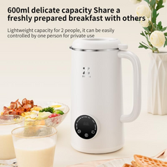 ZOLELE MB601 Multi-Funtional Juice Blender & Electric Kettle with 10 Stainless Steel Blades, 4 Blending Modes 600ml Capacity Makes Smoothies, Juices and Hot Water in Seconds and Easy to Clean - White