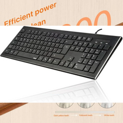 Hama D3134958 Cortino Gulf Wired Keyboard-Mouse Set, Black