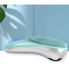 Bomidi FC1 Electric Facial Cleanser Brush With Stand Soft Bristle 8 Speed Level Vibration Deep Cleaning Brush Pores Cleaner Rechargeable USB Cable - Pink